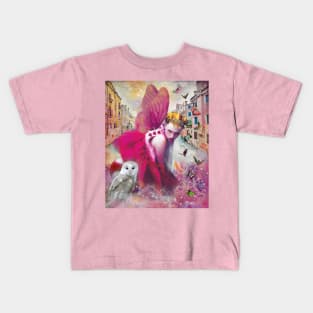 Pink Angel Kids T-Shirt